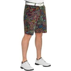 Royal & Awesome Men's Golf Shorts Crazy Paisley Sz 34